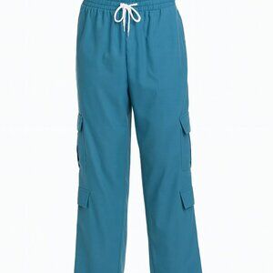 Women’s Blue Scrub Style Pants – Size S, Stylish & Comfortable